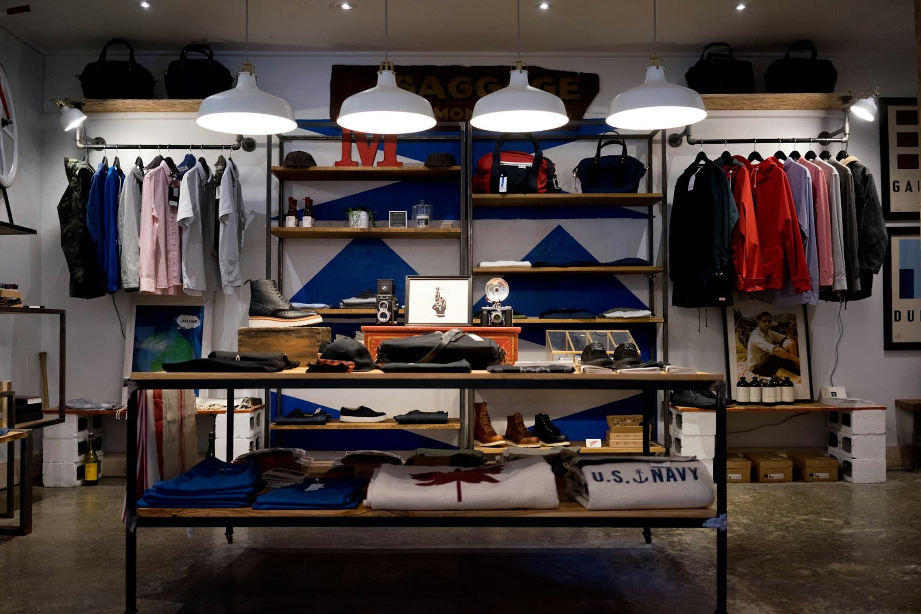 The interior of a clothing boutique